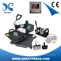 5 in Combo Sublimation Printing pour chemise à manches longues Heat Press Machine